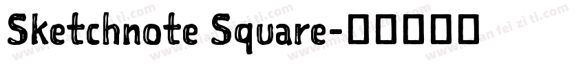 Sketchnote Square字体转换